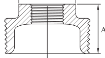 Picture of AAP Galvanised Malleable Hexagon Bush