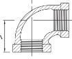 Picture of AAP Galvanised Malleable Female-Female Elbow 90 Degree