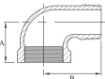 Picture of AAP Galvanised Malleable Male-Female Elbow 90 Degree