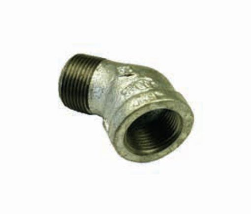 Picture of AAP Galvanised Malleable Male-Female Elbow 45 Degree