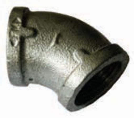 Picture of AAP Galvanised Malleable Female-Female Elbow 45 Degree