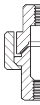 Picture of AAP Galvanised Malleable Steel to Brass Female-Female Union