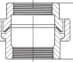 Picture of AAP Galvanised Malleable Steel to Brass Female-Female Union