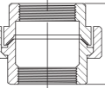 Picture of AAP Galvanised Malleable Steel to Steel Female-Female Union