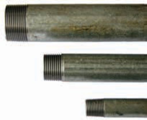 Picture of AAP Galvanised Medium Pipe Pieces PE (BS 1387-85) Both Ends BSP Taper