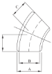 AAP Industries Buttweld Long Radius Elbow 45 Degree (Std)-2