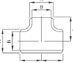 AAP Industries Buttweld Equal Tee (X-Stg)-2