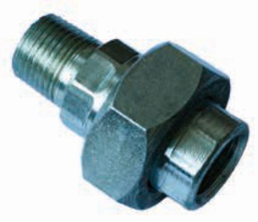 AAP Industries PEAL® Black & Galvanised Mild Steel Male-Female Union-1