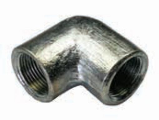 AAP Industries PEAL® Black & Galvanised Mild Steel Female-Female Elbow-1