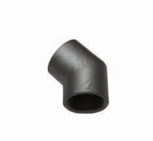 AAP Industries PEAL® Black & Galvanised Mild Steel Female-Female 45 Degree Elbow-1