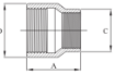 AAP Industries PEAL® Black & Galvanised Mild Steel Reducing Socket-3