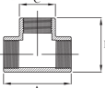 AAP Industries PEAL® Black & Galvanised Mild Steel Equal Tee-3