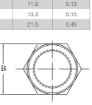 AAP Industries PEAL® Black & Galvanised Mild Steel Hexagon Backnut-3