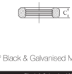 AAP Industries PEAL® Black & Galvanised Mild Steel Hexagon Backnut-4