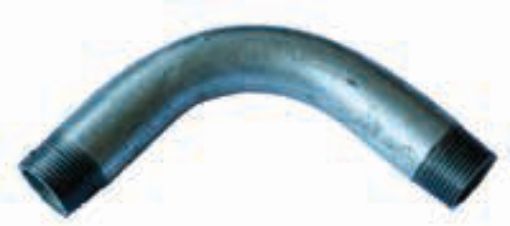 AAP Industries PEAL® Black & Galvanised Mild Steel M/M Bend 90 Degrees-1