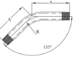 AAP Industries PEAL® Black & Galvanised Mild Steel M/M Bend 45 Degrees-3