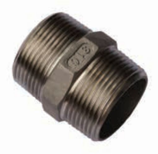 AAP Industries Stainless Steel Hexagon Nipple-1