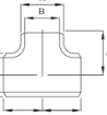 AAP Industries Stainless Steel Buttweld SCH10s Equal Tee (304/304L)-2