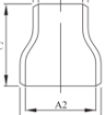 AAP Industries Stainless Steel Buttweld SCH40s Concentric Reducer (316/316L)-2