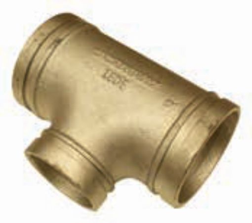 AAP Industries Roll Groove Galvanised Reducing Tee-1