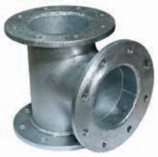 AAP Industries Galvanised Flanged Tee-1