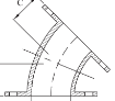 AAP Industries Galvanised Fixed Flanged 45 Deg Elbow (SGP)-3