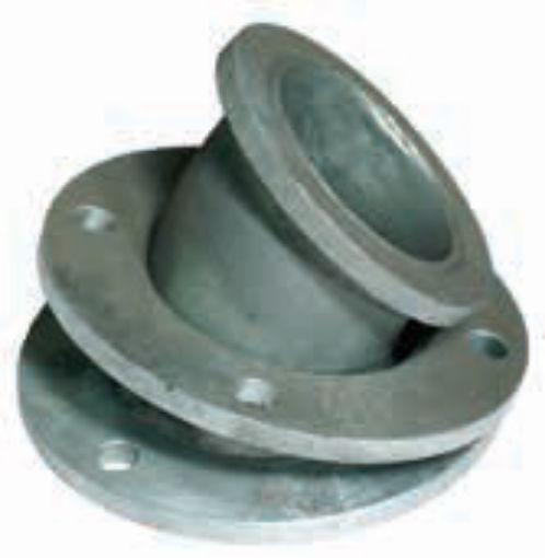 AAP Industries Galvanised Loose Flanged 45 Deg Elbow (SGP)-1