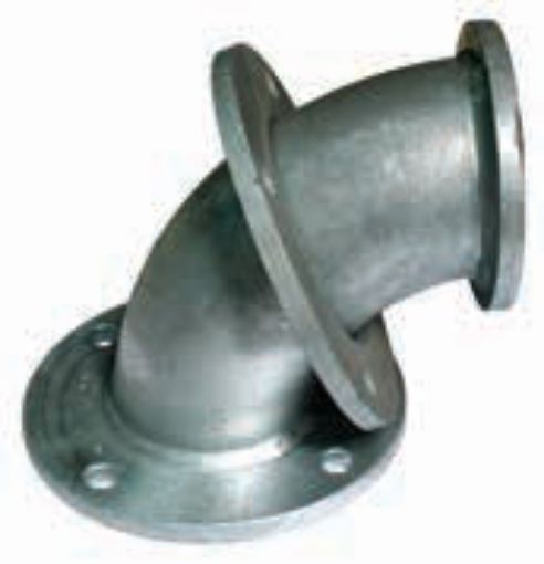 AAP Industries Galvanised Loose Flanged 90 Deg Elbow (STD)-1