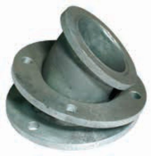 AAP Industries Galvanised Loose Flanged 45 Deg Elbow (STD)-1