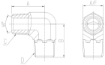 AAP Industries PEAL® Hydraulic Elbow BSPT Male-3