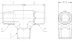 AAP Industries PEAL® Hydraulic Tee BSPT Male-2