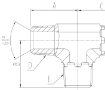 AAP Industries PEAL® Hydraulic Tee BSPT Male-3