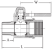 AAP Industries DR M/F Brass Ball Valve C/W Locking T Handle-4