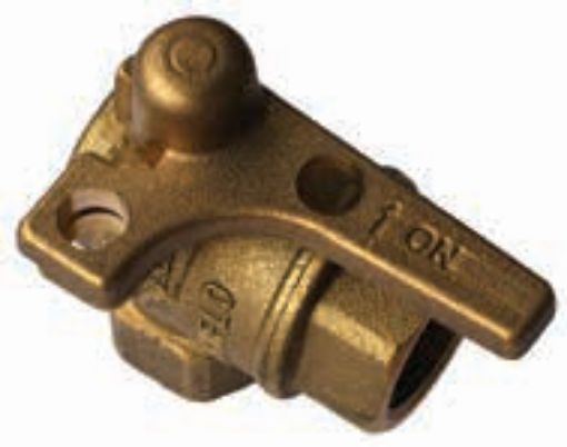 AAP Industries DR Brass Right Angle Ball Valve C/W T-Lever (Stainless Steel Ball)-2
