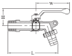 AAP Industries Brass BIB Cock C/W SS Lever-2