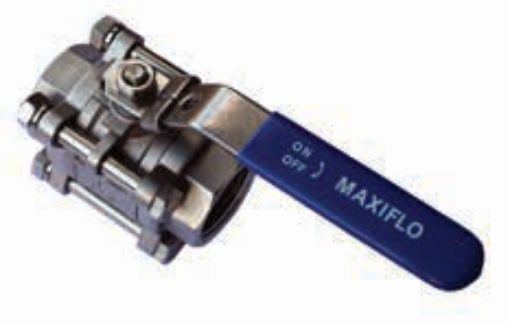 AAP Industries Stainless Steel Ball Valve (3 PCE) - Maxiflo-1