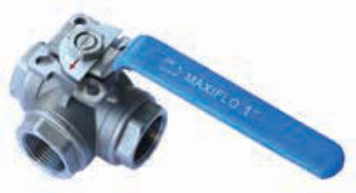 AAP Industries Stainless Steel 3 Way Ball Valve-1