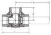 AAP Industries Stainless Steel 3 Way Ball Valve-2