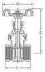 AAP Industries DR Brass Approved Gate Valve - A59M-2