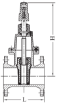 AAP Industries Resilient Seat Gate Valve Clockwise Table E-3