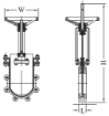 AAP Industries Stainless Steel Metal Seat Knife Gate Valve (Table E)-2