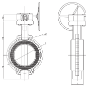 AAP Industries Wafer Butterfly Valve with Gear-Op and Stainless Steel Disc-3