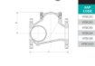 AAP Industries Resilient Seat PN10 Flanged Ball Check Valve (Table E)-2