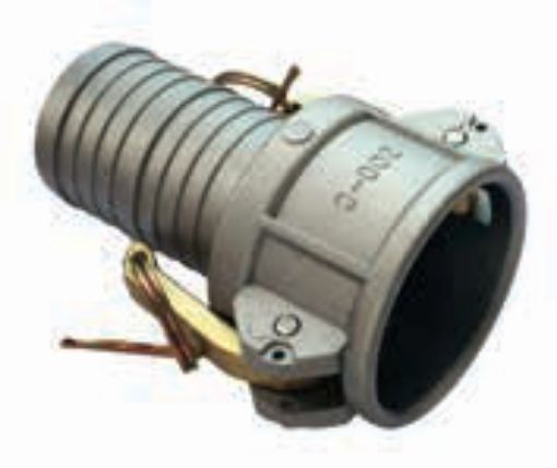 AAP Industries Type C Camlock - Female Camlock X Male Hosebarb Aluminium Camlock Hose Fittings-1