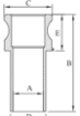 AAP Industries Type E Camlock - Male Camlock X Male Hosebarb Aluminium Camlock Hose Fittings-3