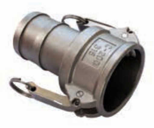 AAP Industries Type C Camlock - Female Camlock X Male Hosebarb Stainless Steel Camlock Hose Fittings-1