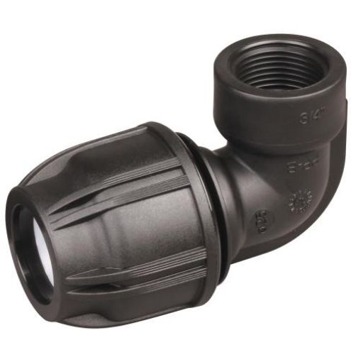 Hansen 63mm x 1-1/ 2" Female Elbow Metric Compression Fittings-1