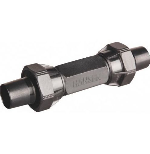 Hansen Long Straight Coupling Barbed LD Poly Pipe Fittings-1