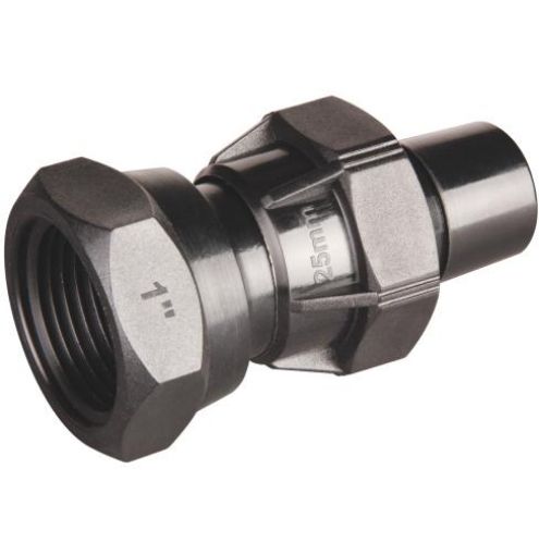 Hansen Female Straight Coupling Barbed LD Poly Pipe Fittings-1