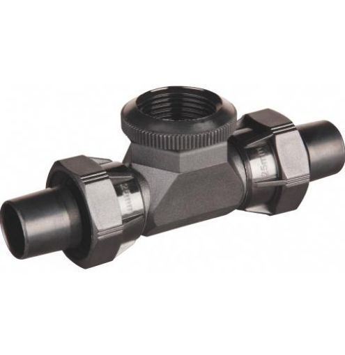 Hansen Female Tee Connector Barbed LD Poly Pipe Fittings-1